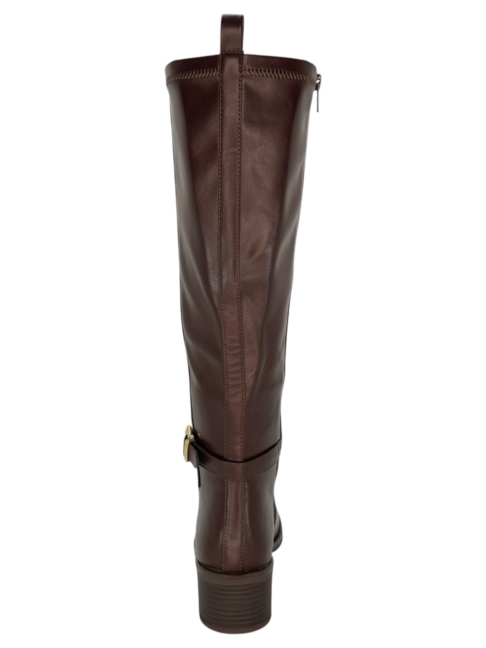 White Mountain Custard Dark Brown Faux Leather Knee High Womens Boots Size 5M - Picture 4 of 13